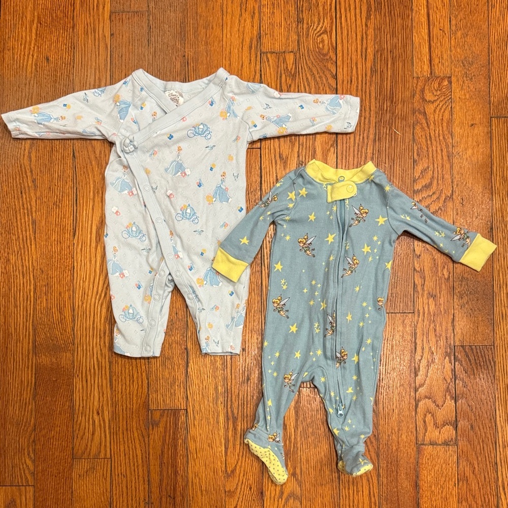 Disney Kids One Piece Footies - Blue and Yellow